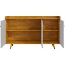 Ver imagem 4 de Balcão Buffet 3 Portas Quartzo 135 Cm Cinamomo Off White Bechara