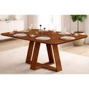 Ver imagem 1 de Mesa Jantar Celeste c/Tampo MDF Curvo 170cm Freijo DJ Móveis