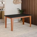 Ver imagem 2 de Mesa de Jantar 6 Lugares Multimóveis Cr50225 Cinamomo/preto