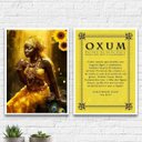 Ver imagem 1 de Kit 2 Quadros Decorativos Oxum 24x18cm - com Vidro:Madeira Branca