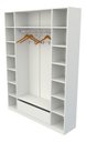 Ver imagem 2 de Armário Colmeia Cabideiro M6 Gaveta 100%mdf Loja Closet - Branco