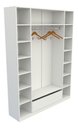Ver imagem 3 de Armário Colmeia Cabideiro M6 Gaveta 100%mdf Loja Closet - Branco