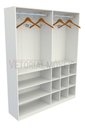 Ver imagem 1 de Armário Arara Gaveta Lucia 100% Mdf (cabide Roupa) - Branco