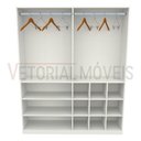 Ver imagem 3 de Armário Arara Gaveta Lucia 100% Mdf (cabide Roupa) - Branco