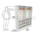 Ver imagem 2 de Armário Arara Gaveta Lucia 100% Mdf (cabide Roupa) - Branco