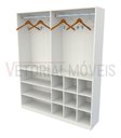 Ver imagem 4 de Armário Arara Gaveta Lucia 100% Mdf (cabide Roupa) - Branco