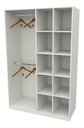 Ver imagem 3 de Armário Colmeia Cabideiro Duplo M5 100% Mdf (closet Lojas) - Branco
