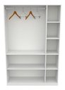 Ver imagem 3 de Armário Colmeia Misto Liz 100%mdf Organizador Estante Closet - Branco