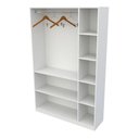 Ver imagem 2 de Armário Colmeia Misto Liz 100%mdf Organizador Estante Closet - Branco