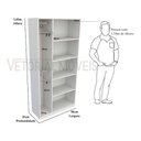 Ver imagem 2 de Armário Prateleira Misto Natália 100%mdf Organizador Colmeia - Branco