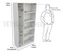 Ver imagem 2 de Armário Prateleira Misto Natália 100%mdf Organizador Colmeia - Branco