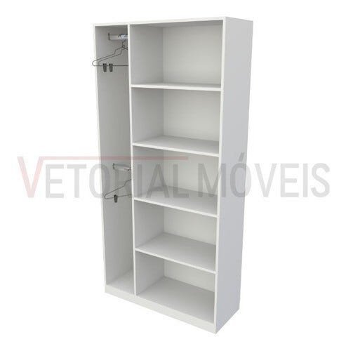 Armário Prateleira Misto Natália 100%mdf Organizador Colmeia - Branco - 3