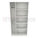 Ver imagem 4 de Armário Prateleira Misto Natália 100%mdf Organizador Colmeia - Branco