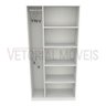 Armário Prateleira Misto Natália 100%mdf Organizador Colmeia - Branco - 4