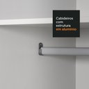 Ver imagem 7 de Guarda-Roupa Casal 100% MDF Madesa Royale 3 Portas de Correr com Espelho Preto/Rustic Cor:Preto/Rust