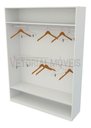 Ver imagem 1 de Armário Cabideiro Marina M10 100% Mdf Closet Lojas Expositor - Branco