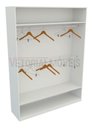 Ver imagem 3 de Armário Cabideiro Marina M10 100% Mdf Closet Lojas Expositor - Branco