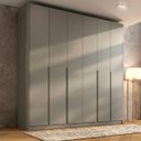 Ver imagem 1 de Guarda Roupa Bend em Mdf 276x240cm 6 Portas 6 Gavetas Grigio C800