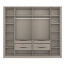 Ver imagem 3 de Guarda Roupa Bend em Mdf 276x240cm 6 Portas 6 Gavetas Grigio C800