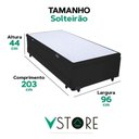 Ver imagem 3 de Bicama Box Baú com Cama Auxiliar Solteirão 96x203x44 Preto
