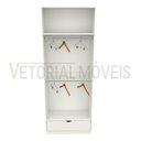 Ver imagem 5 de Armário Cabideiro Marina M15 100% Mdf (closet Expositor) - Branco