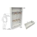 Ver imagem 1 de Armário Cabideiro Marina M16 100% Mdf Closet Gaveta Arara - Branco