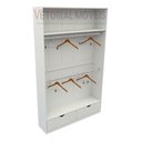 Ver imagem 2 de Armário Cabideiro Marina M16 100% Mdf Closet Gaveta Arara - Branco