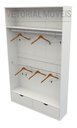 Ver imagem 3 de Armário Cabideiro Marina M16 100% Mdf Closet Gaveta Arara - Branco