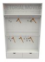 Ver imagem 4 de Armário Cabideiro Marina M16 100% Mdf Closet Gaveta Arara - Branco