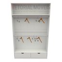 Ver imagem 4 de Armário Cabideiro Marina M16 100% Mdf Closet Gaveta Arara - Branco