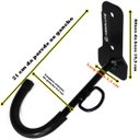Ver imagem 2 de SUPORTE PAREDE VERTICAL BICICLETARIO BIKE COM ANEL CADEADO