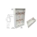 Ver imagem 4 de Armário Cabideiro Marina M6 100% Mdf Closet Gaveta Arara
