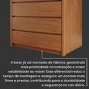 Ver mais imagens de Cômoda 4 Gavetas 100% MDF Paolo Marrom/Rubi