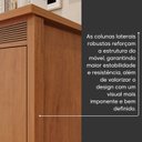 Ver mais imagens de Cômoda 4 Gavetas 100% MDF Paolo Marrom/Rubi