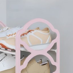 Sapateira de 4 Andares Rosa Rack Organizadora para Sapatos - 3