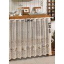 Ver imagem 3 de Cortina Pia/Balcão/Banheiro/Cozinha Renda Varias Estampas:Coffee Creme