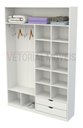 Ver imagem 6 de Armário Colmeia Cabideiro Gaveta Mayara M3 100% Mdf Closet - Branco