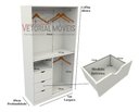Ver imagem 1 de Armário Misto Prateleira Gaveta Arara M18 100% Loja Closet - Branco