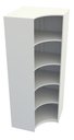 Ver imagem 2 de Armário Prateleira Canto M4 100% Mdf Loja Closet Dispensa - Branco