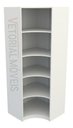 Ver imagem 4 de Armário Prateleira Canto M4 100% Mdf Loja Closet Dispensa - Branco