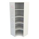 Ver imagem 4 de Armário Prateleira Canto M4 100% Mdf Loja Closet Dispensa - Branco