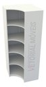 Ver imagem 3 de Armário Prateleira Canto M4 100% Mdf Loja Closet Dispensa - Branco
