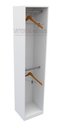 Ver imagem 2 de Armário Colmeia Eloisa M5 100% Mdf (closet Lojas Expositor) - Branco
