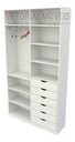 Ver imagem 4 de Armário Arara Gaveta Verônica M3 100% Mdf Closet Roupeiro - Branco