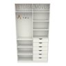 Armário Arara Gaveta Verônica M3 100% Mdf Closet Roupeiro - Branco - 3