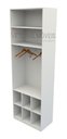 Ver imagem 4 de Armário Misto Colmeia M22 100% Mdf Closet Loja Roupeiro - Branco