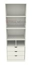 Ver imagem 3 de Armário Colmeia Mirela M14 100% Mdf Closet Loja Roupeiro - Branco