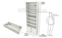 Ver imagem 2 de Guarda Roupa Closet Solteiro Gaveta Prateleira M26 100% Mdf Closet Roupeiro - Branco