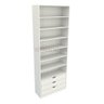 Guarda Roupa Closet Solteiro  Gaveta Prateleira M26 100% Mdf Closet Roupeiro - Branco - 1