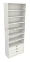 Ver imagem 1 de Guarda Roupa Closet Solteiro Gaveta Prateleira M26 100% Mdf Closet Roupeiro - Branco